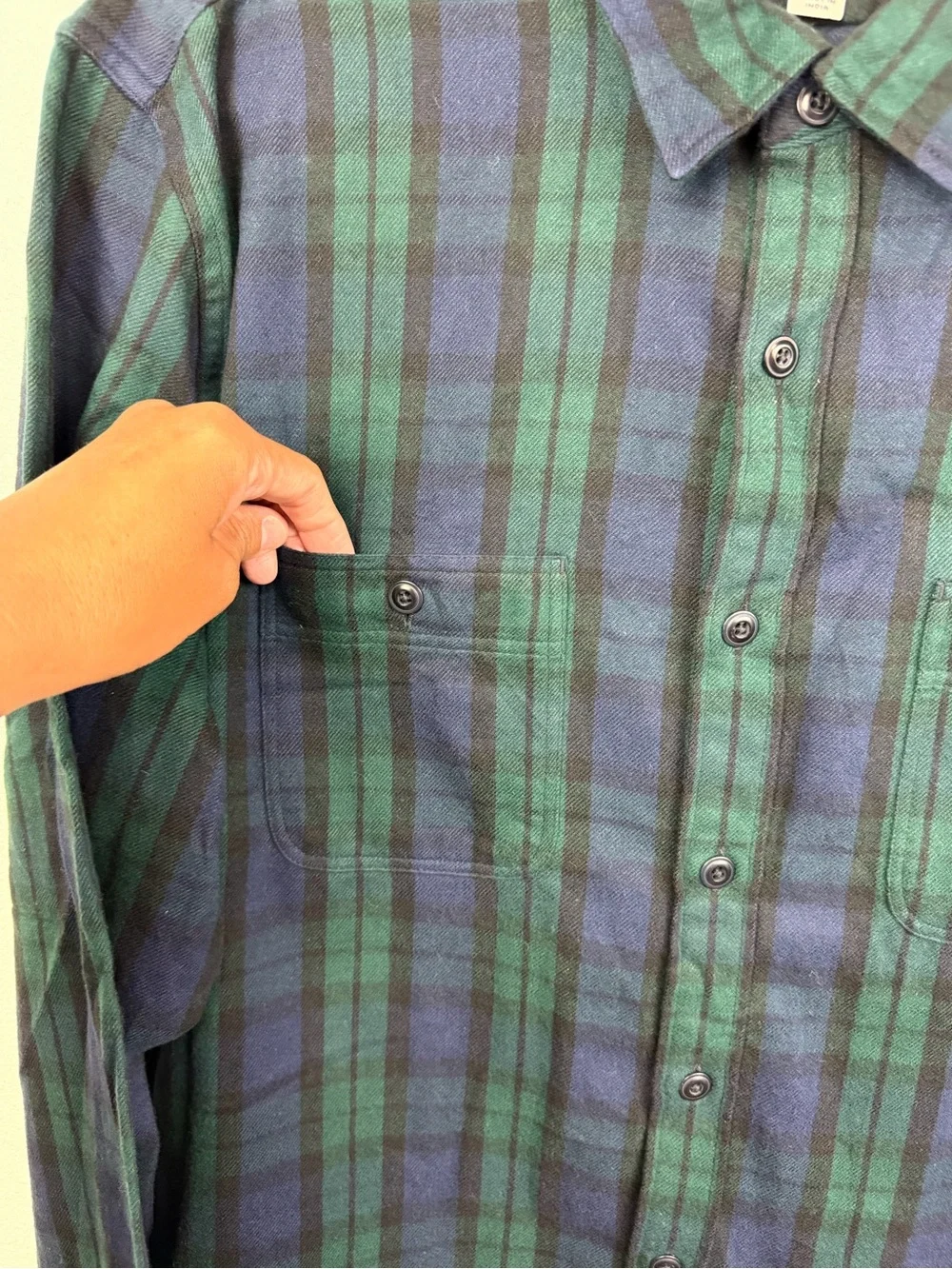 J. Crew NWOT Slim Mid Weight Flannel Double Brushed Button-Down Top Size XL